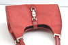 Authentic GUCCI Jackie Shoulder Hand Bag GG Canvas Leather 0021067 Red 8461J