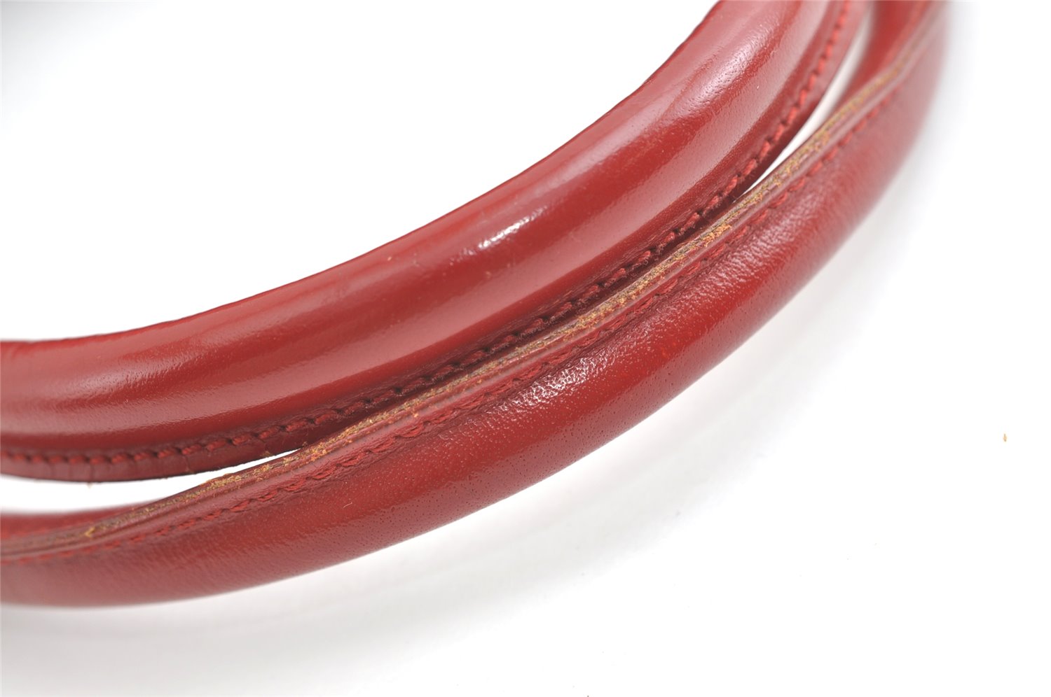 Authentic GUCCI Jackie Shoulder Hand Bag GG Canvas Leather 0021067 Red 8461J