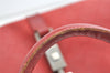 Authentic GUCCI Jackie Shoulder Hand Bag GG Canvas Leather 0021067 Red 8461J