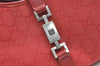 Authentic GUCCI Jackie Shoulder Hand Bag GG Canvas Leather 0021067 Red 8461J