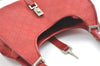 Authentic GUCCI Jackie Shoulder Hand Bag GG Canvas Leather 0021067 Red 8461J