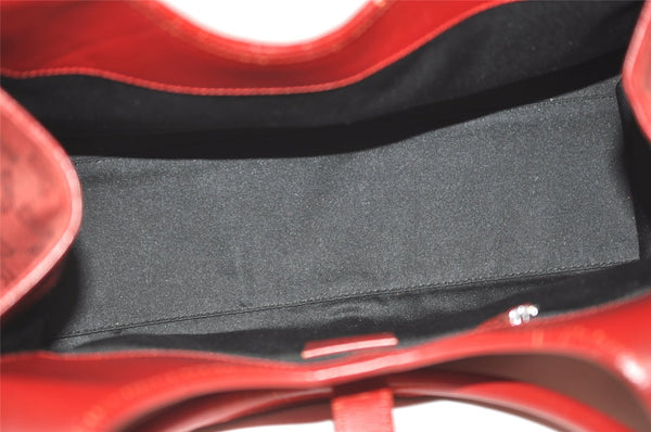 Authentic GUCCI Jackie Shoulder Hand Bag GG Canvas Leather 0021067 Red 8461J