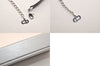 Authentic Christian Dior Choker Leather Silver Tone Black CD Box 8461M
