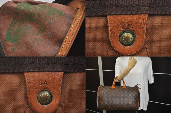 Authentic Louis Vuitton Monogram Speedy 40 Hand Boston Bag Old Model LV 8462M