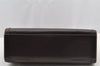 Authentic GUCCI Vintage Hand Tote Bag Leather Brown 8463I