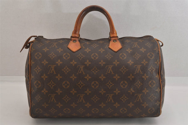 Authentic Louis Vuitton Monogram Speedy 35 Hand Boston Bag Old Model LV 8463M