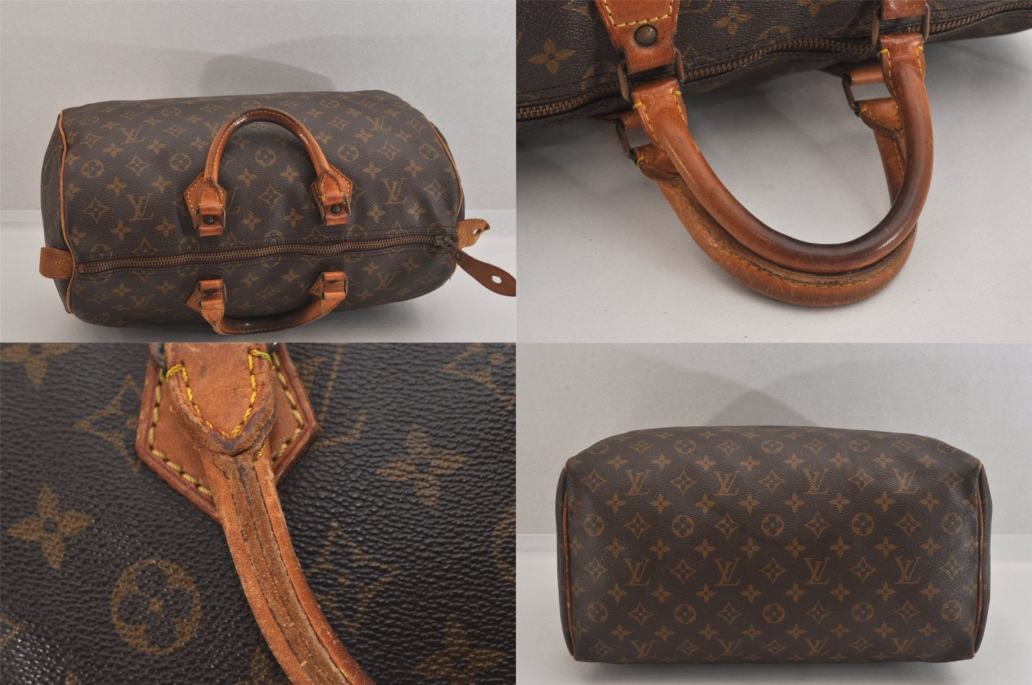 Authentic Louis Vuitton Monogram Speedy 35 Hand Boston Bag Old Model LV 8463M