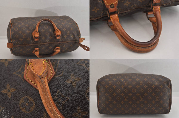 Authentic Louis Vuitton Monogram Speedy 35 Hand Boston Bag Old Model LV 8463M