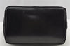 Authentic GUCCI Bamboo Vintage Shoulder Hand Bag Purse Nylon Leather Black 8464I