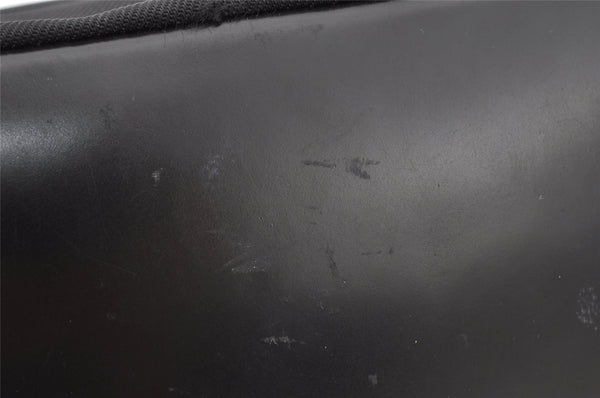 Authentic GUCCI Bamboo Vintage Shoulder Hand Bag Purse Nylon Leather Black 8464I