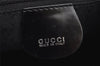 Authentic GUCCI Bamboo Vintage Shoulder Hand Bag Purse Nylon Leather Black 8464I