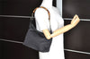 Authentic GUCCI Bamboo Vintage Shoulder Hand Bag Purse Nylon Leather Black 8464I