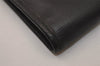 Authentic CELINE Vintage Clutch Hand Bag Purse Leather Black 8465J