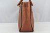 Authentic GUCCI Vintage Bamboo Hand Tote Bag Leather Brown 8466I