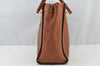 Authentic GUCCI Vintage Bamboo Hand Tote Bag Leather Brown 8466I