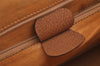 Authentic GUCCI Vintage Bamboo Hand Tote Bag Leather Brown 8466I