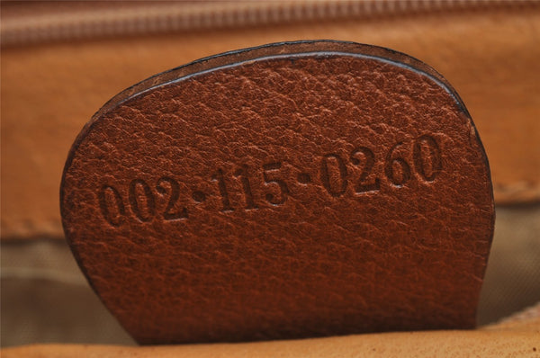 Authentic GUCCI Vintage Bamboo Hand Tote Bag Leather Brown 8466I