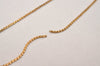 Authentic Christian Dior Gold Tone Chain Pendant Necklace CD Junk 8467J