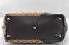 Authentic GUCCI New Britt Shoulder Tote Bag GG Canvas Leather 169946 Brown 8468I
