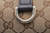Authentic GUCCI New Britt Shoulder Tote Bag GG Canvas Leather 169946 Brown 8468I