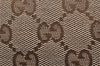 Authentic GUCCI New Britt Shoulder Tote Bag GG Canvas Leather 169946 Brown 8468I