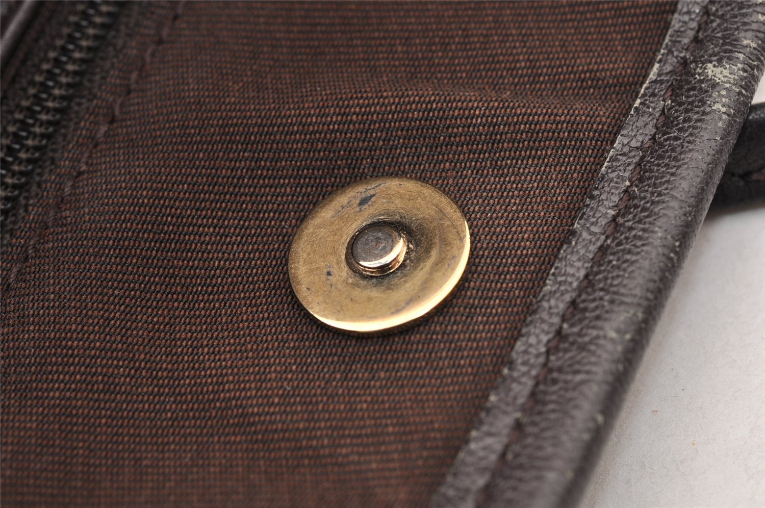 Authentic GUCCI New Britt Shoulder Tote Bag GG Canvas Leather 169946 Brown 8468I