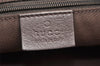 Authentic GUCCI New Britt Shoulder Tote Bag GG Canvas Leather 169946 Brown 8468I