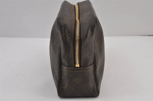Auth Louis Vuitton Monogram Trousse Toilette 28 Clutch Hand Bag M47522 LV 8468J