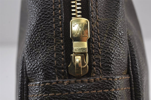 Auth Louis Vuitton Monogram Trousse Toilette 28 Clutch Hand Bag M47522 LV 8468J