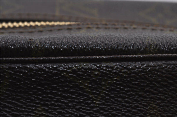 Auth Louis Vuitton Monogram Trousse Toilette 28 Clutch Hand Bag M47522 LV 8468J