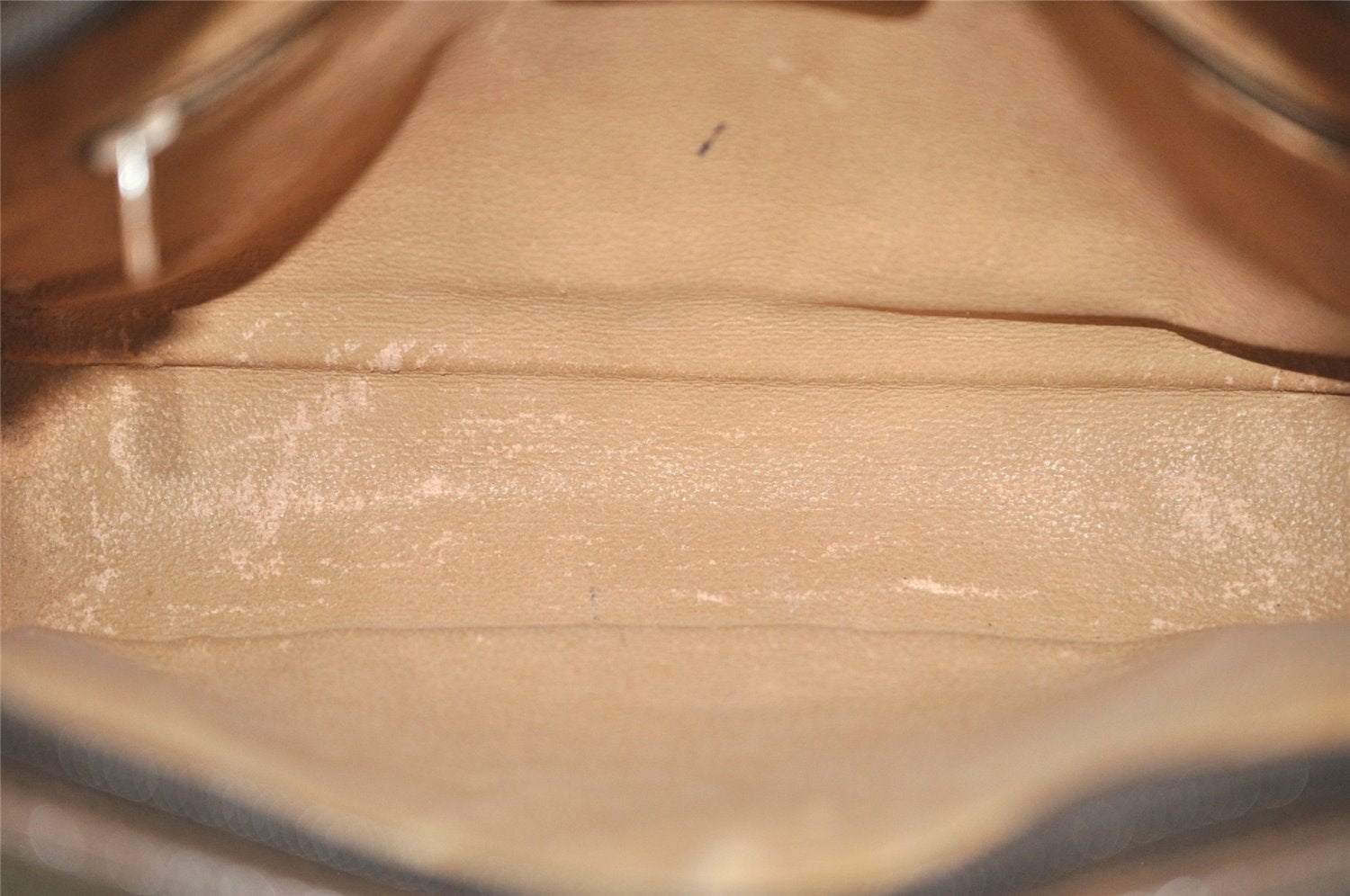 Authentic GUCCI Vintage Clutch Hand Bag Purse GG PVC Leather Brown 8469I