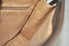 Authentic GUCCI Vintage Clutch Hand Bag Purse GG PVC Leather Brown 8469I