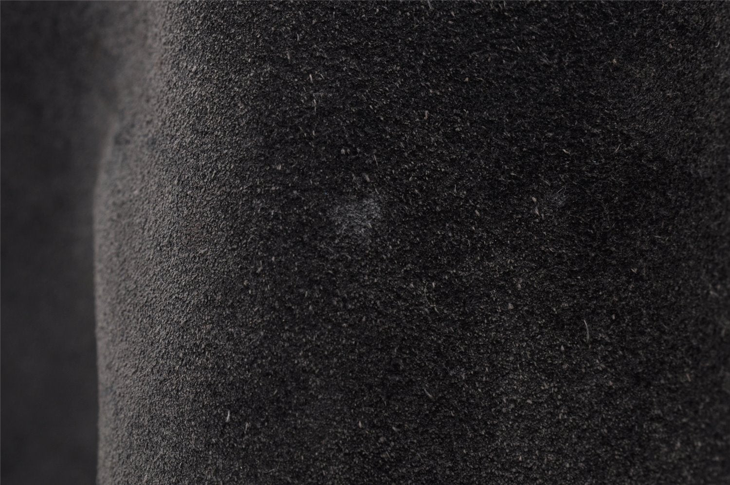 Authentic GUCCI Vintage Bamboo Shoulder Hand Bag Suede Leather Navy Junk 8470I