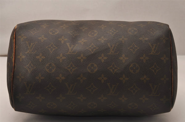 Authentic Louis Vuitton Monogram Speedy 30 Hand Boston Bag M41526 Junk 8472J