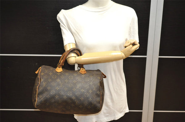 Authentic Louis Vuitton Monogram Speedy 30 Hand Boston Bag M41526 Junk 8472J