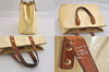 Authentic Louis Vuitton Vernis Reade PM Hand Bag Yellow M91145 LV Junk 8472M