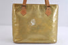 Authentic Louis Vuitton Vernis Houston Shoulder Hand Bag Yellow M91053 LV 8473I