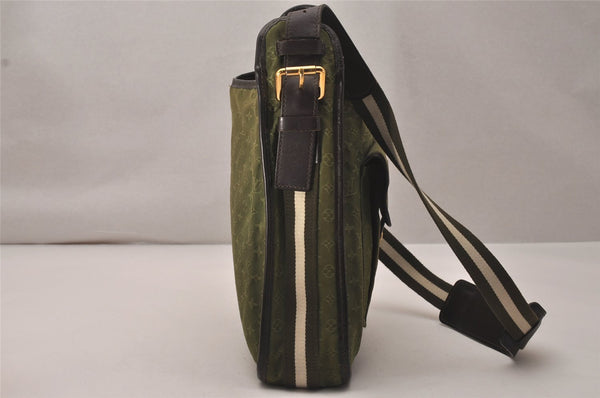 Authentic Louis Vuitton Monogram Mini Besace Mary Kate Shoulder Bag Green 8473J