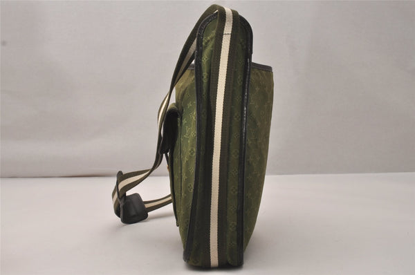 Authentic Louis Vuitton Monogram Mini Besace Mary Kate Shoulder Bag Green 8473J