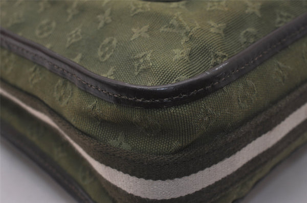 Authentic Louis Vuitton Monogram Mini Besace Mary Kate Shoulder Bag Green 8473J
