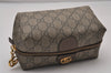 Authentic GUCCI OPHIDIA Pouch Purse GG PVC Leather 548393 Brown Box 8475I