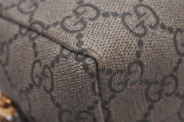 Authentic GUCCI OPHIDIA Pouch Purse GG PVC Leather 548393 Brown Box 8475I