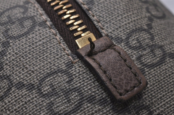 Authentic GUCCI OPHIDIA Pouch Purse GG PVC Leather 548393 Brown Box 8475I