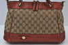 Authentic GUCCI Mayfair 2Way Tote Bag GG Canvas Leather 269894 Brown 8476I