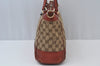 Authentic GUCCI Mayfair 2Way Tote Bag GG Canvas Leather 269894 Brown 8476I