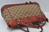 Authentic GUCCI Mayfair 2Way Tote Bag GG Canvas Leather 269894 Brown 8476I