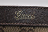 Authentic GUCCI Abbey Shoulder Tote Bag GG Canvas Leather 146247 Brown 8477I