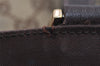 Authentic GUCCI Abbey Shoulder Tote Bag GG Canvas Leather 146247 Brown 8477I