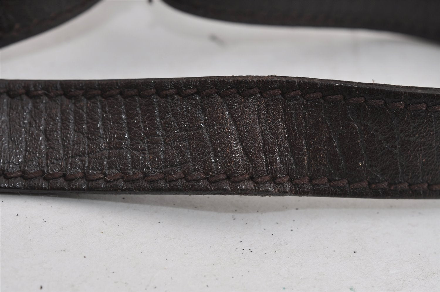 Authentic GUCCI Web Sherry Line Clutch Bag GG PVC Leather 152599 Brown 8478I