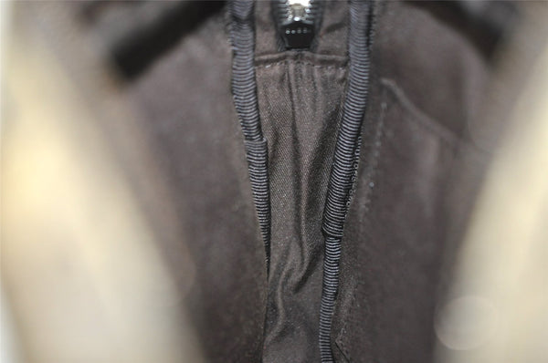 Authentic GUCCI Web Sherry Line Clutch Bag GG PVC Leather 152599 Brown 8478I